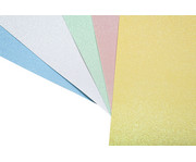 Glitterkarton Pastell 300 g/m² 50 x 70 cm 5 Bogen 5 Farben 3