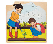 Wachstums Puzzle Sonnenblume 4