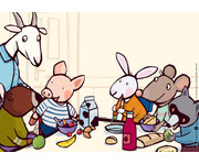 Viel Spass in der Kita Ferkel! Kamishibai Bildkartenset 2