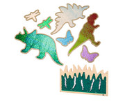 Pailletten Wandboard Natur 1