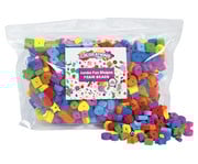 Jumbo Moosgummi Fädelperlen 500 Stück 1