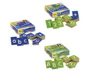 Lernspiele Grossbuchstaben Kleinbuchstaben und Zahlen 3er Set 1