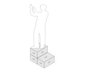 Xbrick® 6er Set Multifunktionshocker Baustein 6