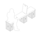 Xbrick® Set Bank mit Lehne 2