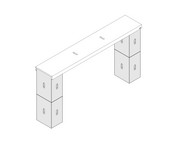 Xbrick® Set Tisch schmal 3