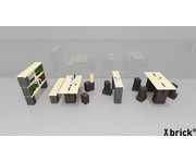 Xbrick® Set Tisch niedrig 5