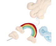 folia Filzwolle Regenbogen 12 Farben 350 g 3