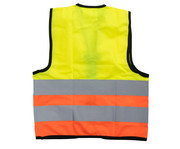 Korntex® Kinder Warnweste mit Reissverschluss gelb/orange 2