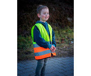 Korntex® Kinder Warnweste mit Reissverschluss gelb/orange 6