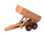 Fagus® Holzfahrzeug Muldenkipper Anhänger 2