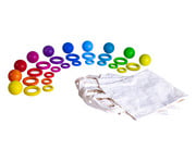 Balancespiel Fröbel Kugeln und Ringe 1