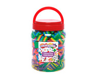 Moosgummi Fädelperlen Mix bunt 200 Stück 1