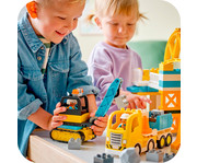 LEGO® DUPLO® Baustelle mit Baufahrzeugen 3 in 1 Set 5