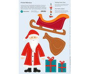 Prickel Vorlagen Nikolaus und Lebkuchen 10 Stück 2