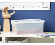 Betzold Aufbewahrungsbox 16 x 39 5 x 27 5 cm DIN A4 weiss transparent aus treeNside Material 1