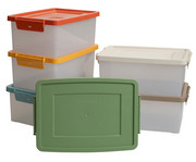 Betzold Aufbewahrungsbox 16 x 39 5 x 27 5 cm weiss transparent Naturfarben 1