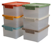 Betzold Aufbewahrungsbox 16 x 39 5 x 27 5 cm weiss transparent Naturfarben 2