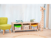 Betzold Aufbewahrungsbox 16 x 39 5 x 27 5 cm weiss transparent Naturfarben 3