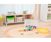 Betzold Aufbewahrungsbox 16 x 39 5 x 27 5 cm weiss transparent Naturfarben 4