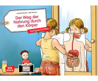 Kamishibai Bildkarten Der Weg der Nahrung durch den Körper