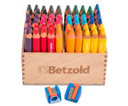 Betzold Super Jumbo Dreikant Farbstifte inkl Spitzer 60 Stück 7
