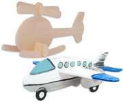 Marabu 3 D Puzzle aus Holz: Hubschrauber und Flugzeug 1