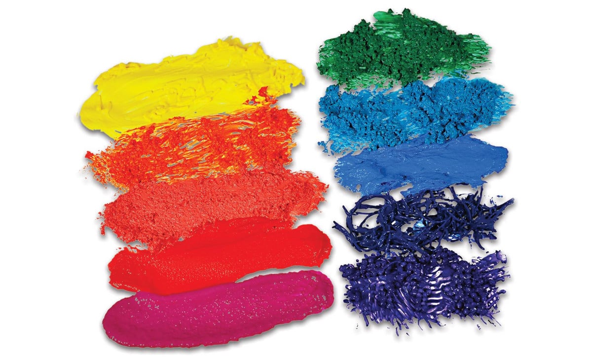 Strukturmaterial für Fingerfarben