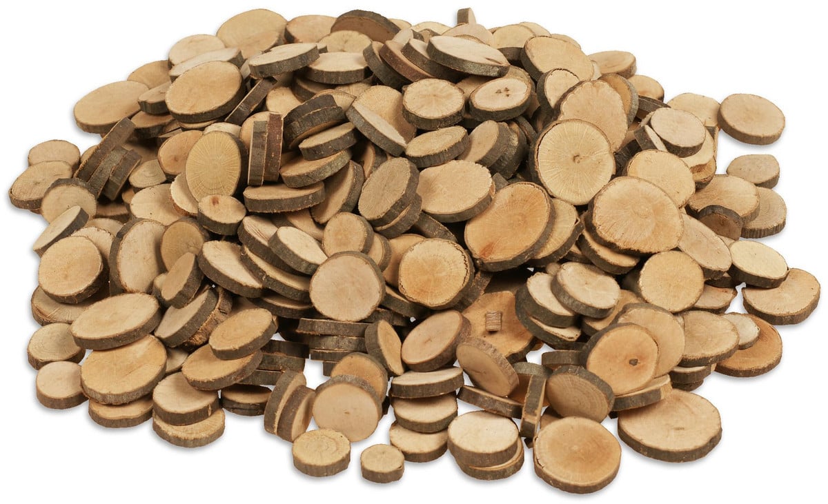 Mini-Naturholzscheiben