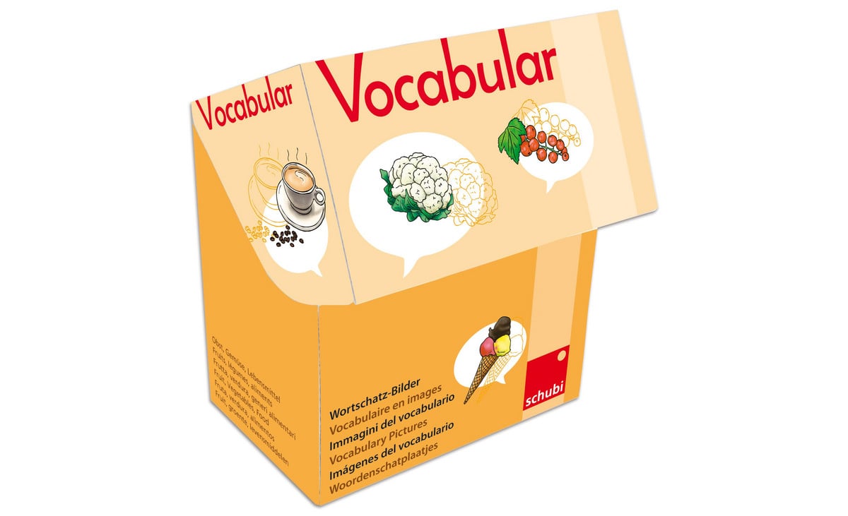 Vocabular Wortschatzbilder: Obst, Gemüse, Lebensmittel