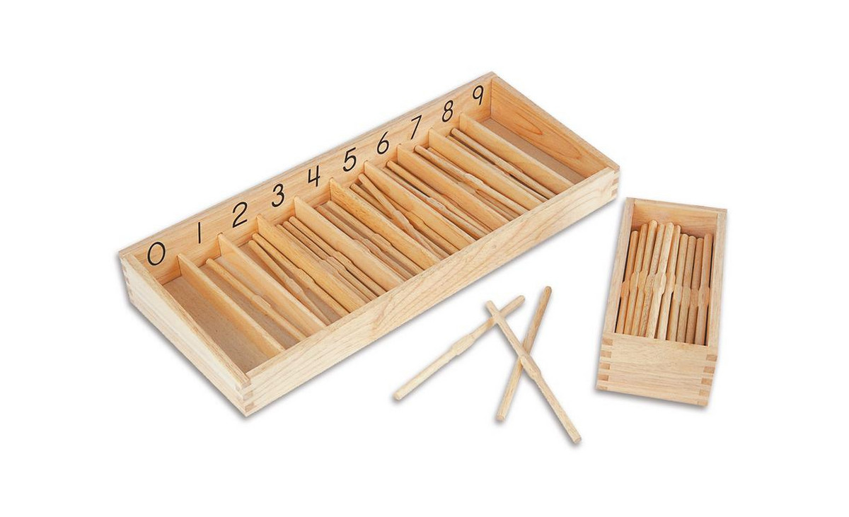 Betzold Stäbchen-Box mit 19 cm langen Stäbchen