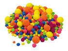 500 Neon Pompon Bälle