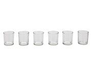 6 Glas Windlichter 1