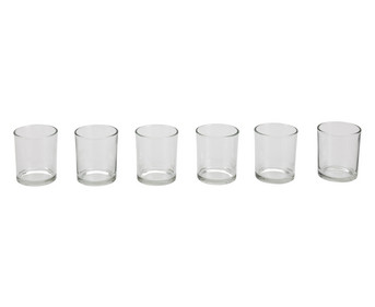 6 Glas Windlichter