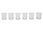 6 Glas Windlichter