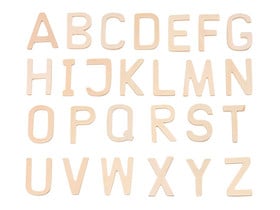 26 Holz-Buchstaben A - Z