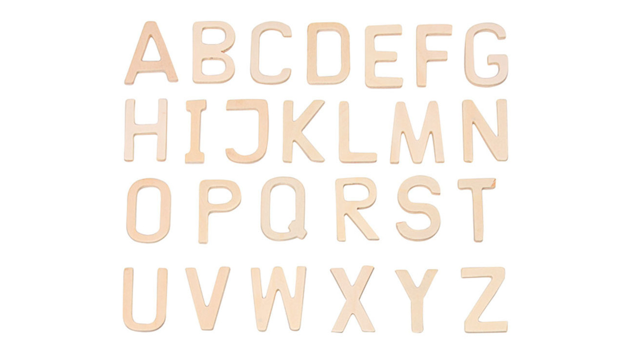 250+ Holz kleine Buchstaben Alphabet Dekoration Selbstklebend Lesen 2cm NF10 