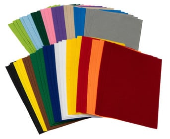 54 Bogen Nadelfilz 18 Farben