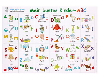 Mein buntes Kinder ABC Poster