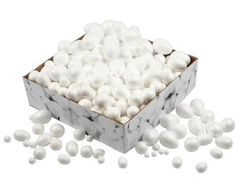 Styropor Kugeln und Eier Grosspackung 550 Stück