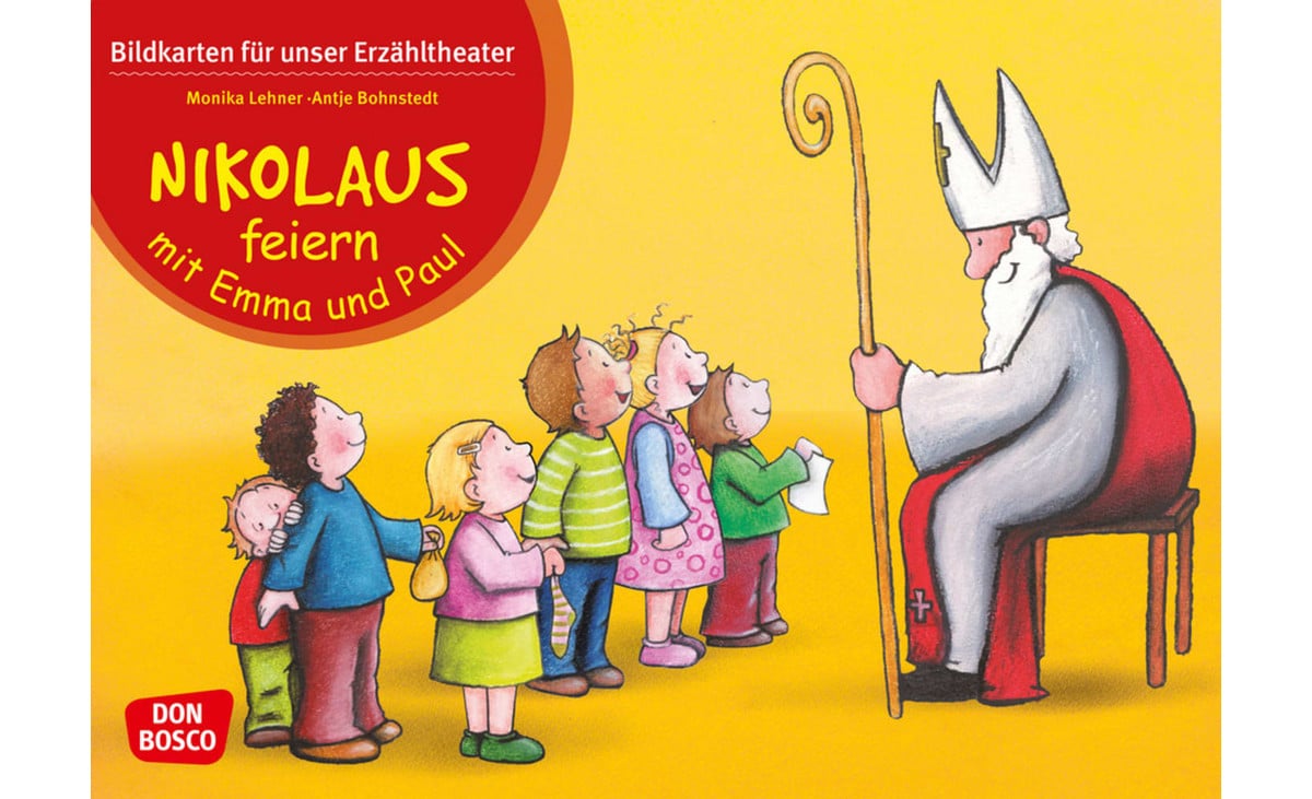 Nikolaus feiern mit Emma und Paul. Kamishibai-Bildkartenset