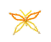 Betzold Schmetterling Draht Set orange/gelb 4