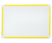 Betzold Whiteboard magnetisch 28 x 40 cm mit gelbem Rahmen 1