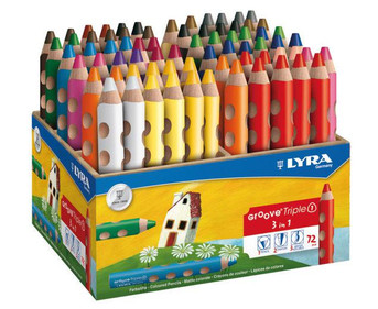 LYRA Groove Triple Box: 72 Stifte in 18 Farben