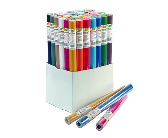 folia Wellpappe 50 x 70 cm 45 Rollen inkl Aufsteller