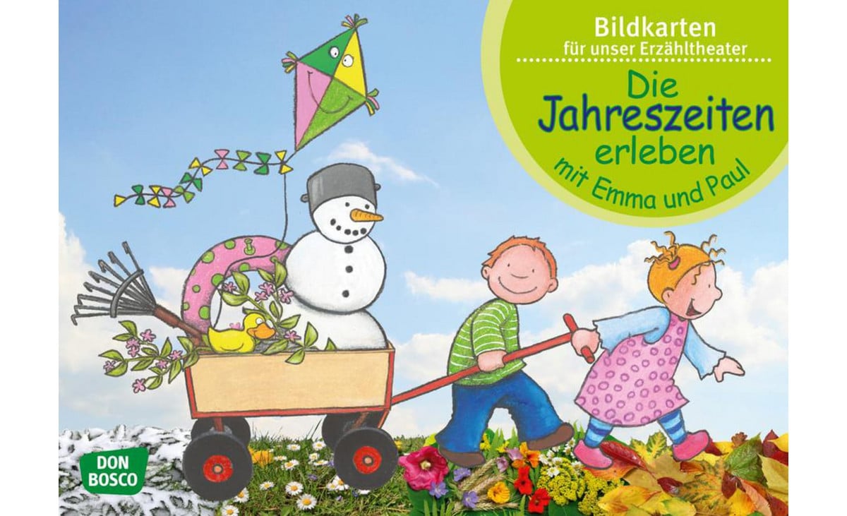 Die Jahreszeiten erleben mit Emma und Paul. Kamishibai-Bildkartenset