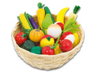 goki Obst und Gemüse im Korb 21 tlg