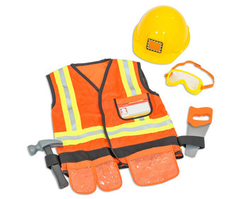 Kinder Kostüm Bauarbeiterin/Bauarbeiter