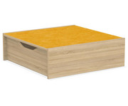 EduCasa Podest Quadrat mit Rollkasten 75 x 75 cm 1