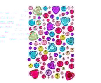Glitzersteine selbstklebend 105 tlg