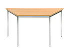 Vielzweck Trapez Tisch 140 x 70 x 70 mit quadratischen Tischbeinen